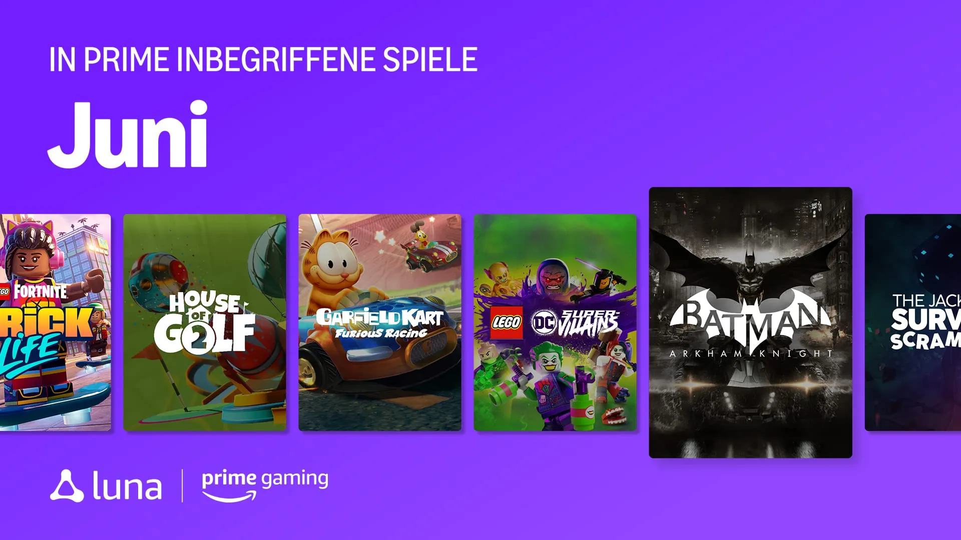 Amazon Prime Gaming - Update Juni 2025