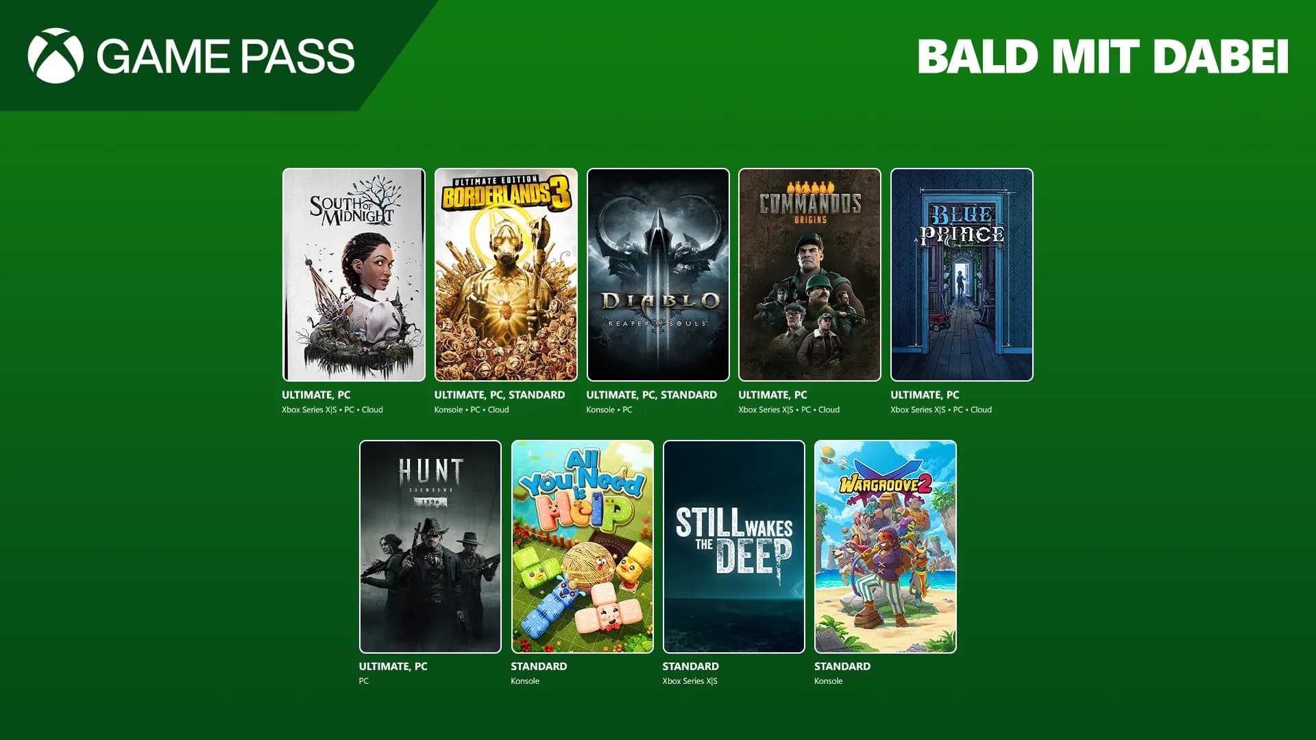 XBox Gamepass - Highlights im April 2025