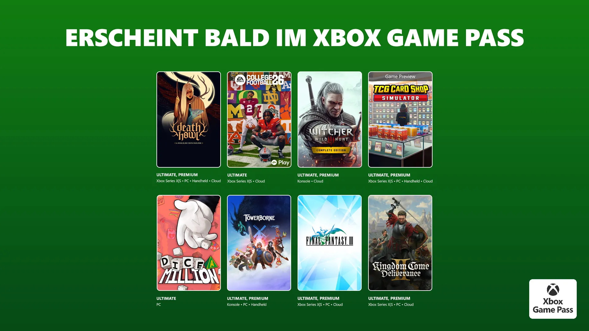 Xbox Game Pass – Februar-Update Part 2