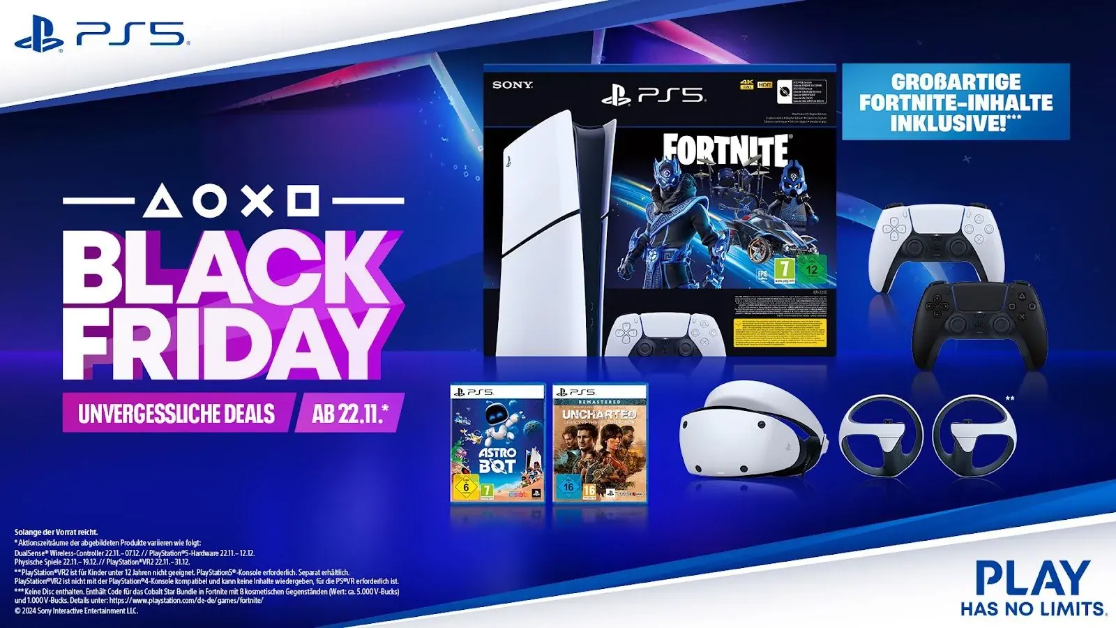 Playstation 5 - Fortnite Bundle und Black Friday