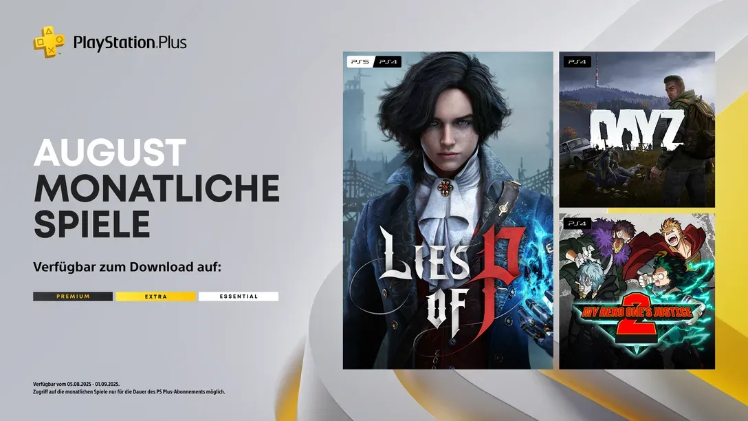 PlayStation Plus - Neuzugänge im August 2025