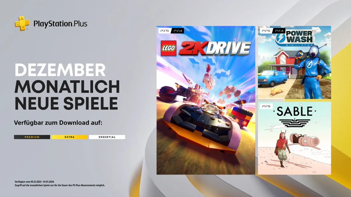 PlayStation Plus - Neuzugänge im Dezember 2023