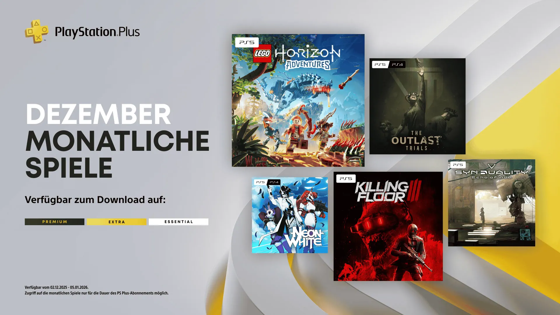 PlayStation Plus - Neuzugänge im Dezember 2025