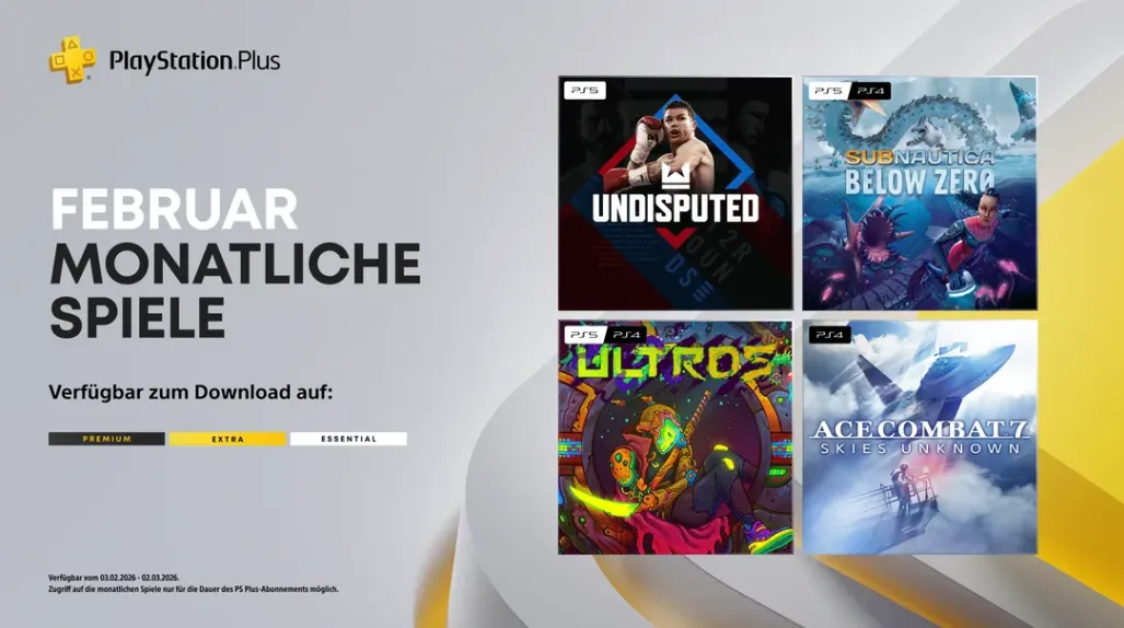 PlayStation Plus - Neuzugänge im Februar 2026