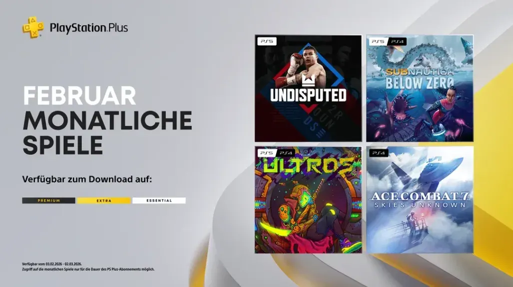 PlayStation Plus - Neuzugänge im Februar 2026