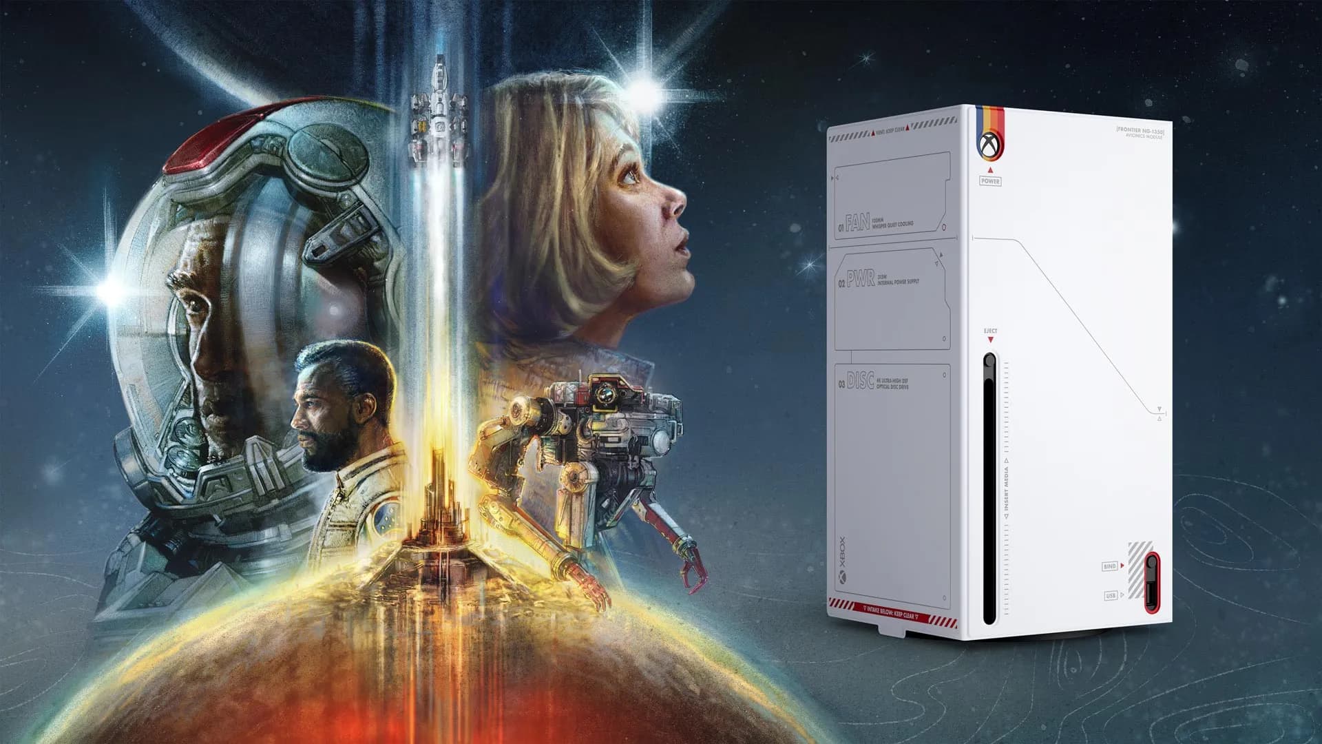 XBox Series X - Wrap in Starfield Look