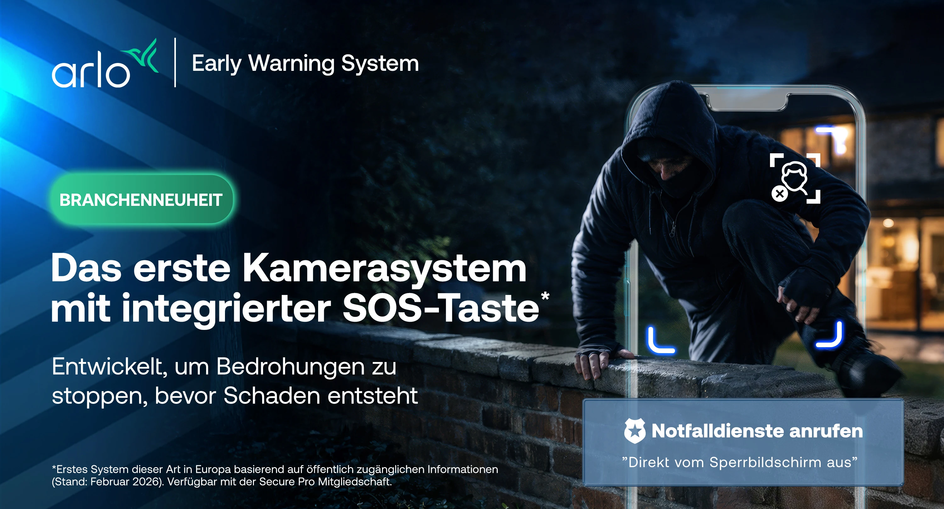 Arlo bringt SOS-Button aufs Smartphone