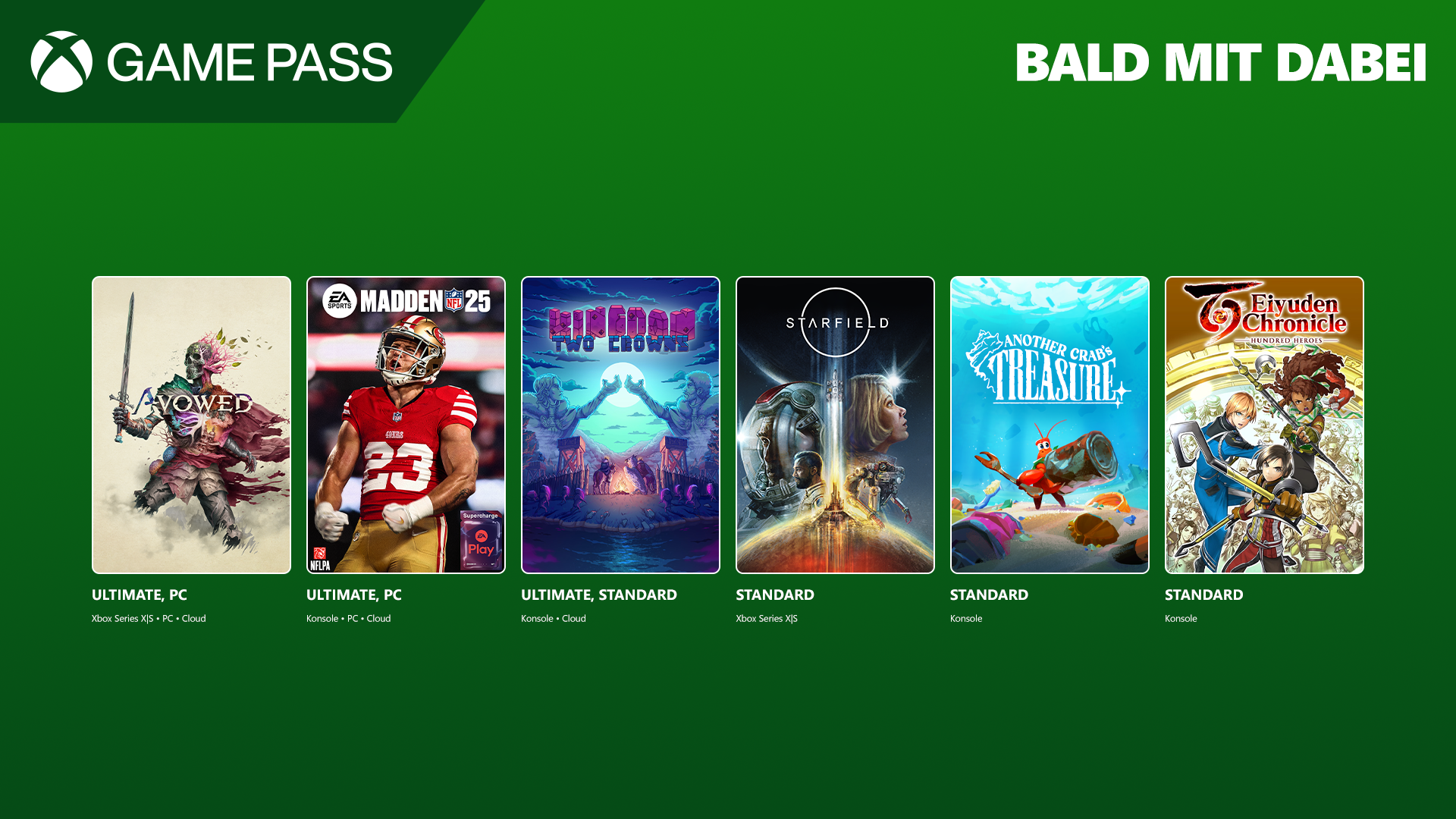 XBox Game Pass - Änderungen Februar 2025