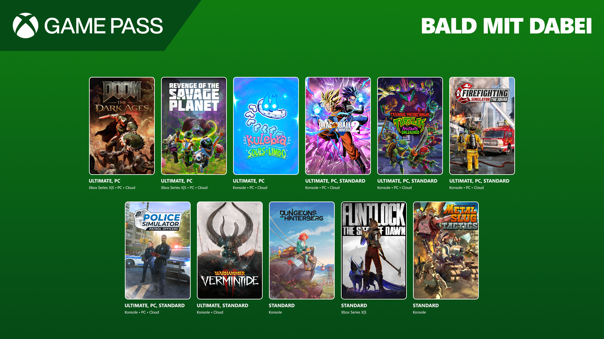 XBox Gamepass - Highlights im Mai 2025