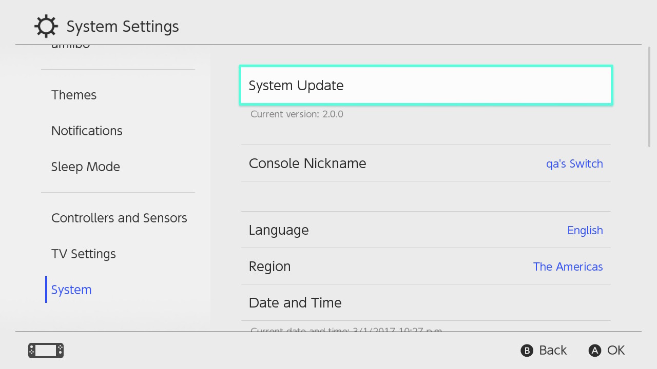 Nintendo Switch - Firmware 17.0.0