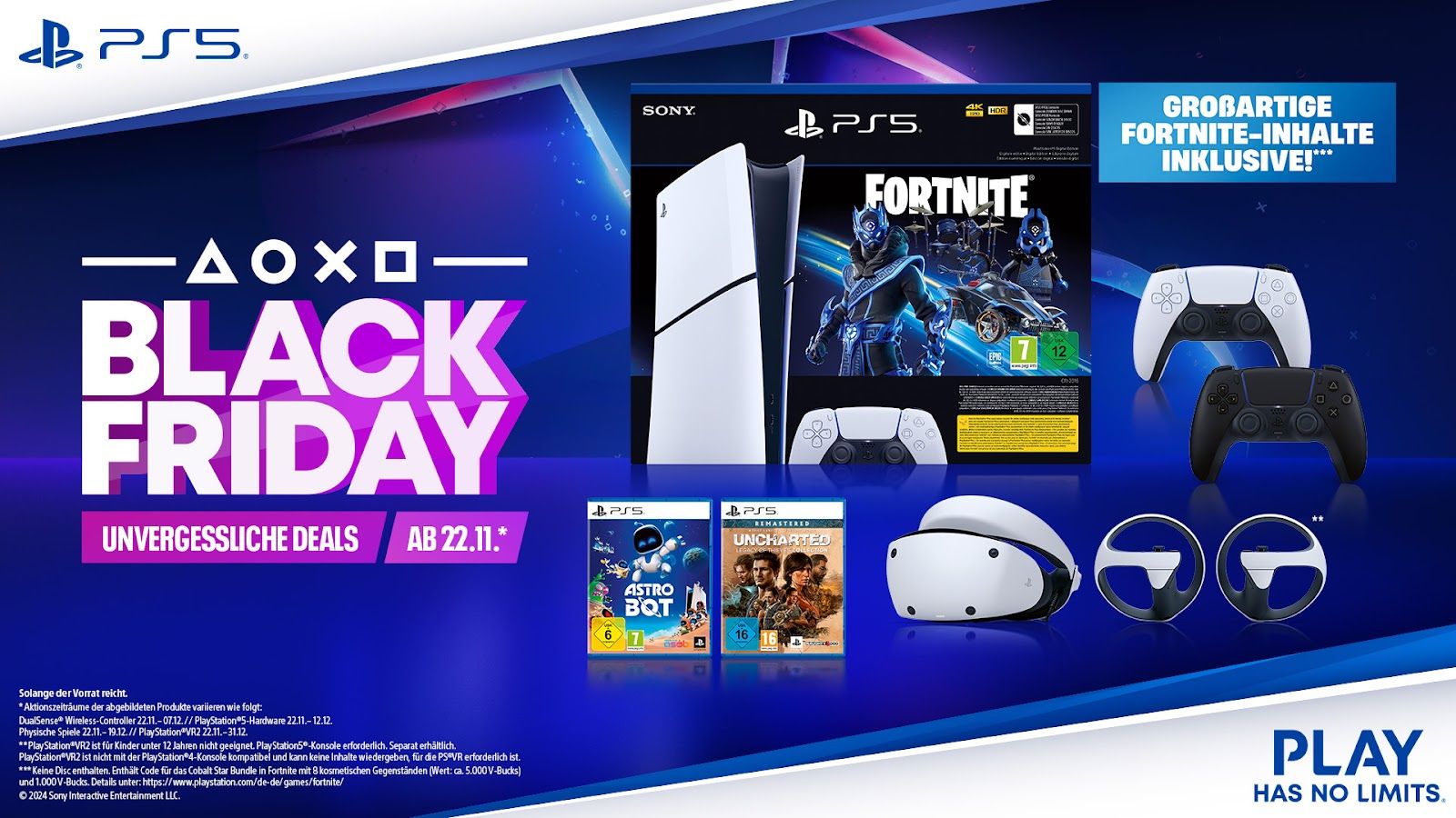 Playstation 5 - Fortnite Bundle & Black Friday