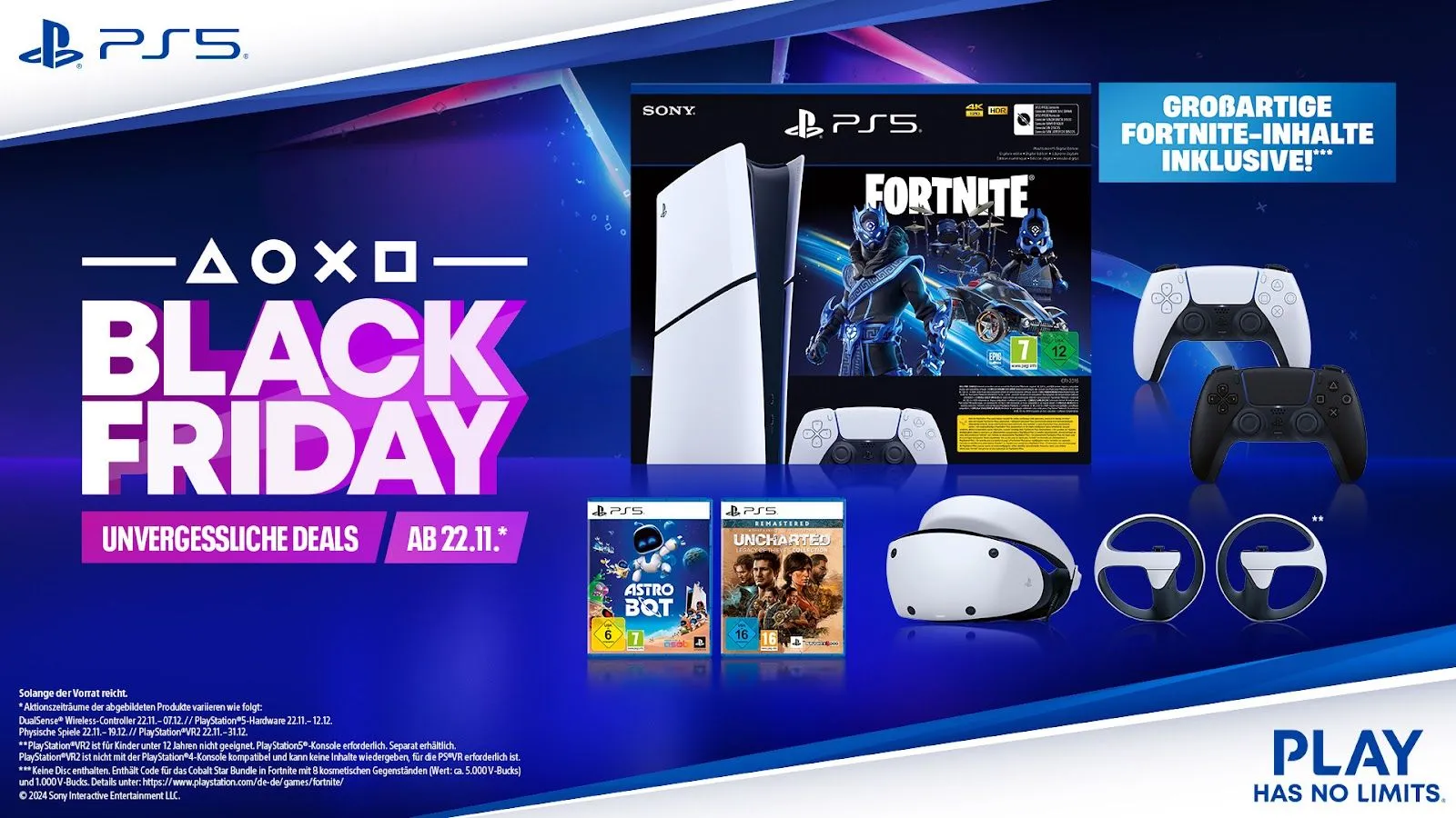 Playstation 5 - Fortnite Bundle und Black Friday