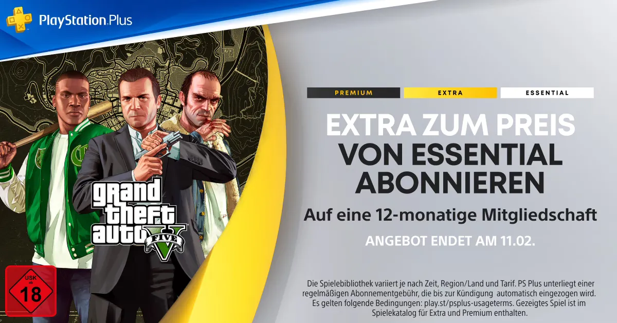 PlayStation Plus - Extra zum Preis von Essentials