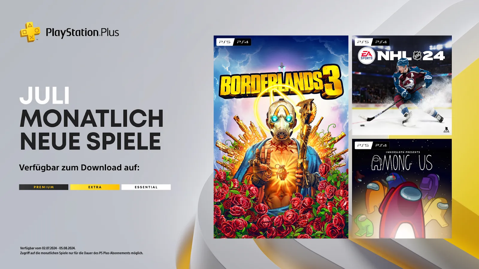 PlayStation Plus - Neuzugänge im Juli 2024
