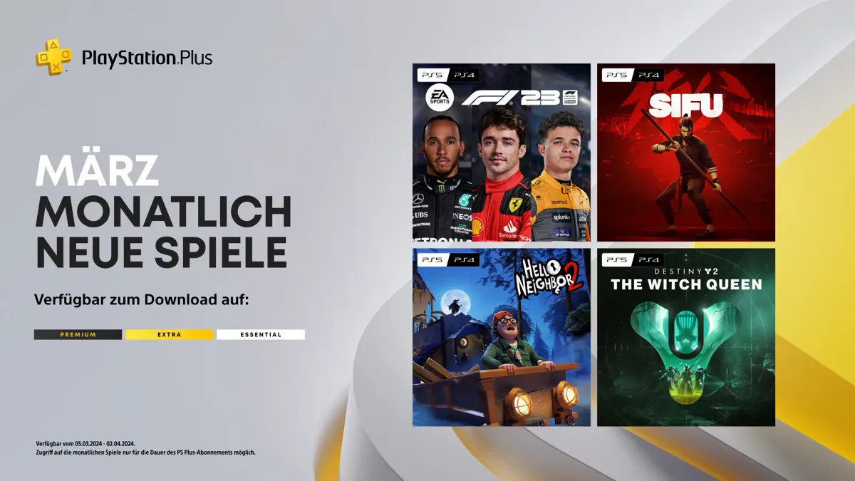 PlayStation Plus - Neuzugänge im März 2024